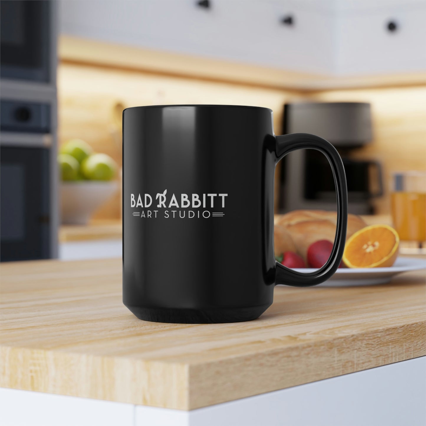 Be Bright Do Right Basic Black Mug, 15oz