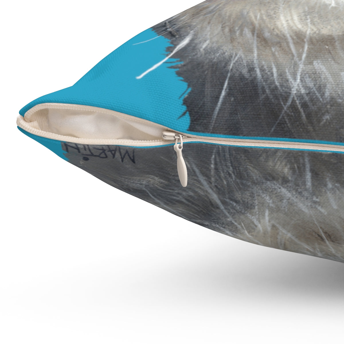 Baby Opossum Spun Polyester Square Pillow
