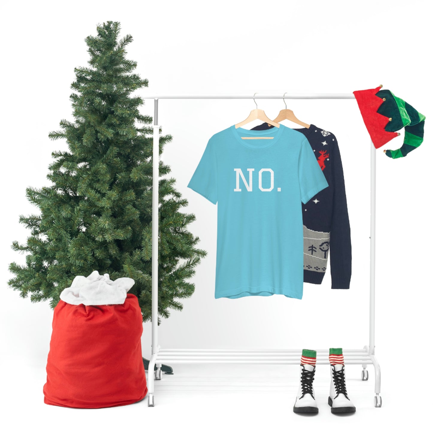 "NO" simplified Unisex Jersey Short Sleeve Tee