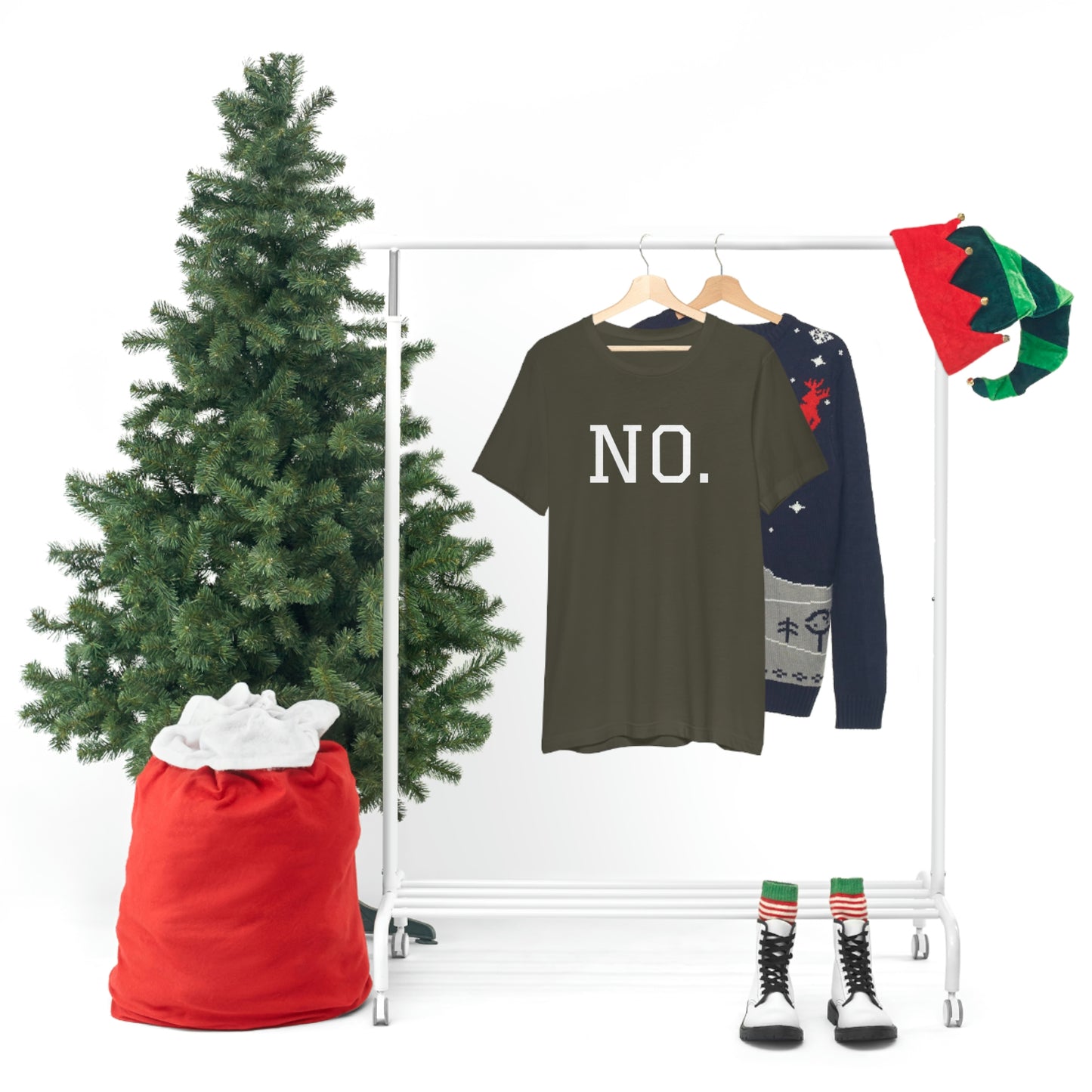 "NO" simplified Unisex Jersey Short Sleeve Tee